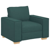 Sofa Set with Cushion 3 pcs Dark Green 220 x 78 x 84 cm Fabric 3324614