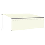 Manual Retractable Awning with Blind 4x3m Cream 3069417