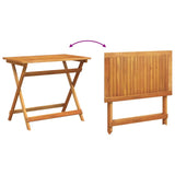 Garden Bistro Set Folding 5 pcs Brown Solid acacia wood 3324837
