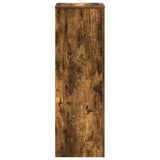 Plant Stand Smoked Oak 33x33x100 cm Engineered Wood 852955