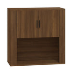 ZNTS Wall Cabinet Brown Oak 80x33x80 cm Engineered Wood 816591