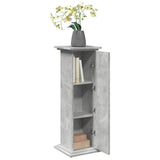 Display Stand with Storage Concrete Grey 31x30x90 cm Engineered Wood 854610