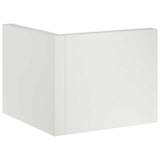 Retaining Wall 2 pcs 50 x 50 x 30 cm Steel White 8015202