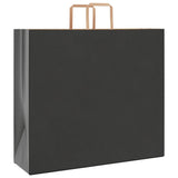Paper Bags 250 pcs with Handles Black 54x15x49 cm 4101878