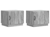 Bedside Table 2 pcs Grey Sonoma 43 x 34.5 x 47 cm 895268