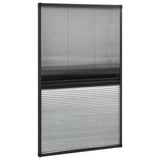 Plisse Insect Screen for Windows Aluminium 80x160 cm with Shade 148685