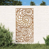 ZNTS Garden Wall Decoration 105x55 cm Corten Steel Shell Design 824476