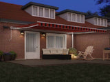 Retractable Awning Orange and brown 450 x 350 cm 3331082