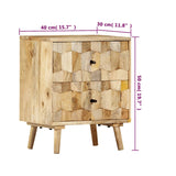 Bedside Cabinet 40x30x50 cm Solid Mango Wood 247722