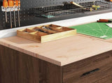 Garage Cabinets 2 pcs Brown Oak Engineered Wood 3328329