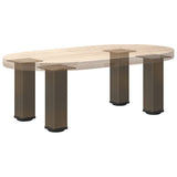 Coffee Table Legs 4 pcs Natural Steel 42-44 cm Steel 4012467