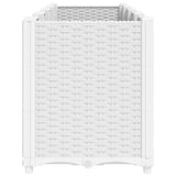 Garden Planter White 160x40x53 cm PP 367859