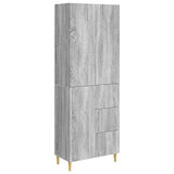 Cabinet Set 2 pcs Grey Sonoma 66 x 34.5 x 90 cm Engineered Wood 3416580