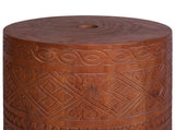 Parasol Base 21 kg Brown Solid Mahogany Wood Hand Carved 42041363