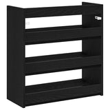 Shoe Rack Black 60x25x62 cm Engineered Wood 859888