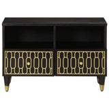 TV Cabinet 70x33x46 cm Solid Wood Mango 358321