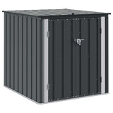 Garden Storage Box Black 101.5 x 107 x 100 cm Steel 42011281