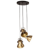 Hanging Lamp 25 W Antique Brass 30x30x100 cm E27 371856
