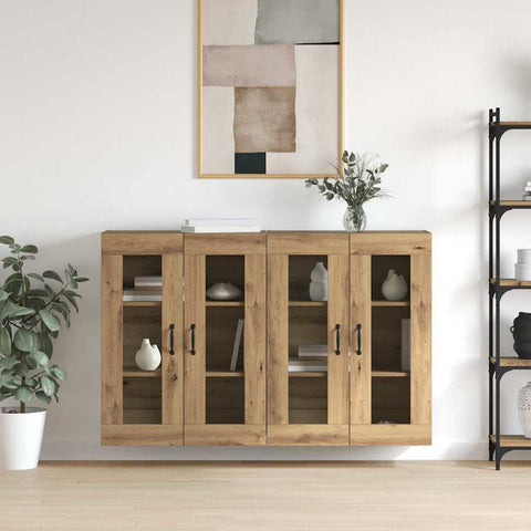 Wall Mounted Cabinets 2 pcs Artisan oak 69.5 x 34 x 90 cm 3394537