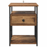 Bedside Cabinet Old Wood 40 x 42 x 55 cm Engineered Wood 881881