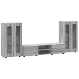 TV Cabinet Set FLORIN 3 pcs Grey Sonoma Engineered Wood 3397940
