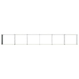 Raised Garden Bed Ivory 600 x 80 x 55 cm cold-rolled steel 8006458
