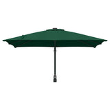 Garden Parasol Green 248.5 x 247.5 x 160 cm Polyester and Steel 42003236