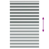 Zebra Blind Dark Grey 145x230 cm Fabric Width 140.9 cm Polyester 4014192