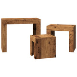 Nesting Coffee Tables 3 pcs Old Wood Engineered Wood 856672