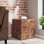 ZNTS Stool Solid Teak Wood 243472