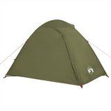 Camping Tent Dome 4-Person Olive Green Waterproof 4009618