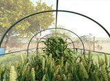 Polytunnel Greenhouse Walk-in Grow House with Plasric Cover, Door, Mesh Window and Steel Frame, 3 x T3398P318593