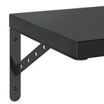 Wall Shelves 2 pcs 50x30 cm Black Stainless Steel 3214518