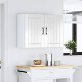 Kitchen Wall Cabinet Lucca High Gloss White Engineered Wood 853829