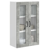 Wall Glass Cabinet PORTO Concrete Grey 60 x 31 x 100 cm 885528