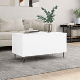 Coffee Table White 90x44.5x45 cm Engineered Wood 830972