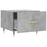Coffee Tables 2 pcs Concrete Grey 50x50x40 cm Engineered Wood 829357