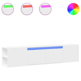 TV Wall Cabinet with LED White 180x31x39.5 cm 3307954