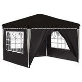Pop-up Party Tent 288 x 288 x 245 cm Black Oxford Fabric 42019777