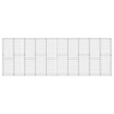 144915 Gabion Wall with Covers Galvanised Steel 600x30x200 cm