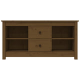 TV Cabinet Honey Brown 103x36.5x52 cm Solid Wood Pine 814572