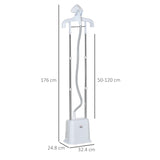 Upright Garment Clothes Steamer with 6 Steam Setting, 45s Fast Heat-up, 1.7L Water Tank and 35g/min T3398P344229