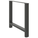 Dining Table Legs Anthracite 2 pcs 100x cm Steel 4013322