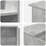 Reception Desk Concrete Grey 100x50x103.5 cm Engineered Wood 3324163