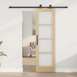 Sliding Door ORKDAL Natural and Black 61 x 198.5 cm 3331985