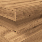 ZNTS Coffee Table with LED Lights Artisian Oak 90x50x40 cm 857715