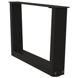 Coffee Table Legs V-Shape 2 pcs Black 50x cm Steel 4012608