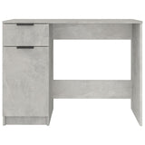 Desk Concrete Grey 100x50x75 cm Engineered Wood 811497