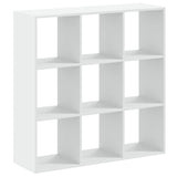 Bookcase White 102x32x102 cm Engineered Wood 852816