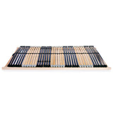 Slatted Bed Base without Mattress with 42 Slats 7 Zones 140x200 cm 246478